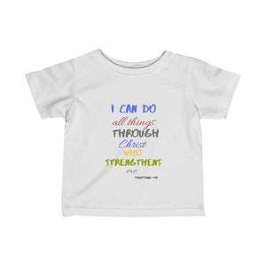 Infant Strength Tee Blue Multi Print