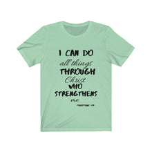 Load image into Gallery viewer, Lady&#39;s Strength Short Sleeve Tee Black Print