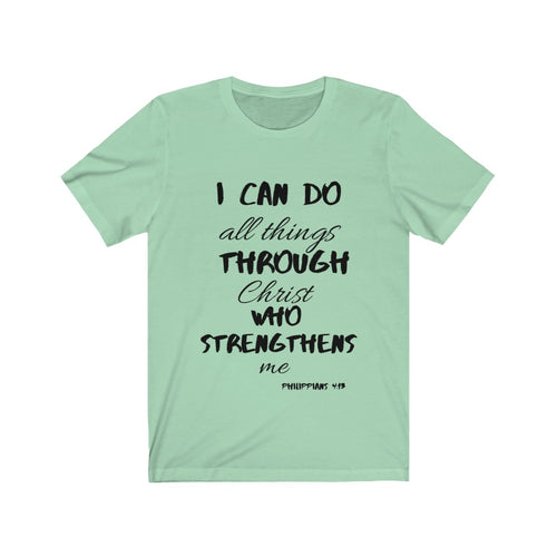Lady's Strength Short Sleeve Tee Black Print