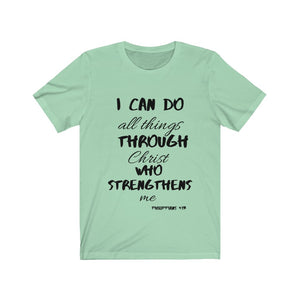 Lady's Strength Short Sleeve Tee Black Print