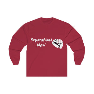 Men's Reparations Long Sleeve Tee White Print
