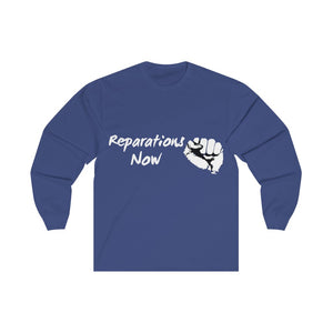 Men's Reparations Long Sleeve Tee White Print