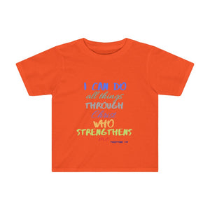 Toddler Strength Tee Blue Multi Print