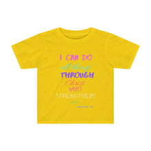 Load image into Gallery viewer, Toddler Strength Tee Pink Multi Print