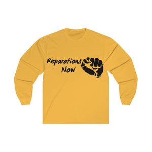 Unisex Reparations Long Sleeve Tee Black Print (additional colors)