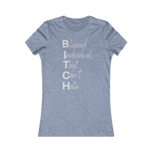 Women's Anti Hate Tee Grey Print