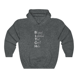 Anti-hate Hooded Sweatshirt grey