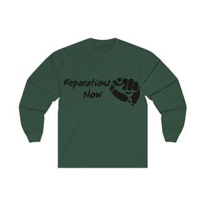 Unisex Reparations Long Sleeve Tee Black Print (additional colors)