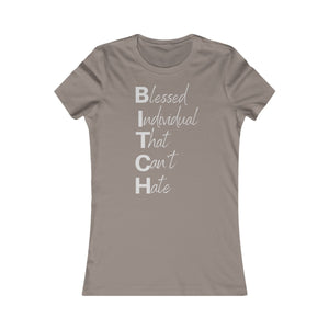 Women's Anti Hate Tee Grey Print