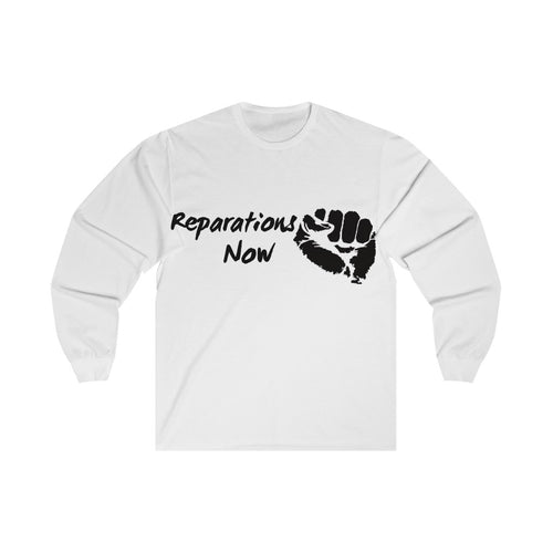 Unisex Reparations Long Sleeve Tee Black Print (additional colors)