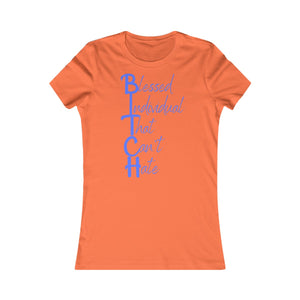 Women's Anti hate Tee Blue Print