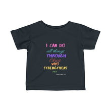 Load image into Gallery viewer, Infant Strength Tee Pink Multi Print