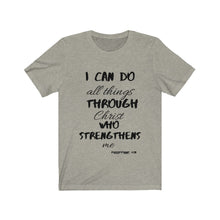 Load image into Gallery viewer, Lady&#39;s Strength Short Sleeve Tee Black Print