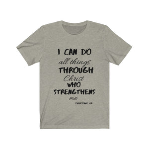 Lady's Strength Short Sleeve Tee Black Print