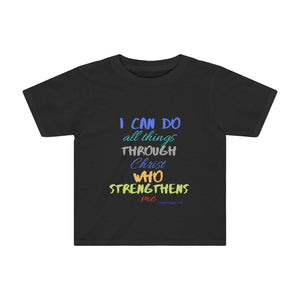 Toddler Strength Tee Blue Multi Print