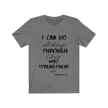 Load image into Gallery viewer, Lady&#39;s Strength Short Sleeve Tee Black Print