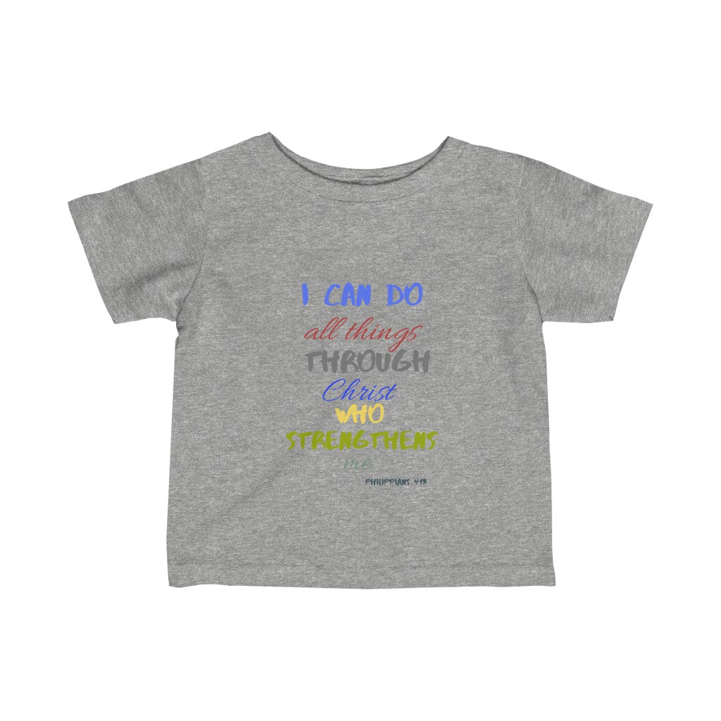 Infant Strength Tee Blue Multi Print