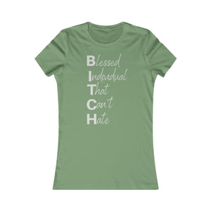 Women's Anti Hate Tee Grey Print