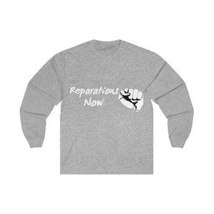 Men's Reparations Long Sleeve Tee White Print