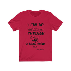 Lady's Strength Short Sleeve Tee Black Print