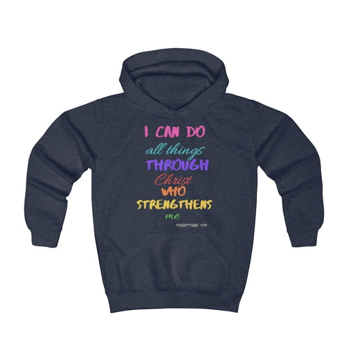 Strength Kids Hoodie pink multicolor