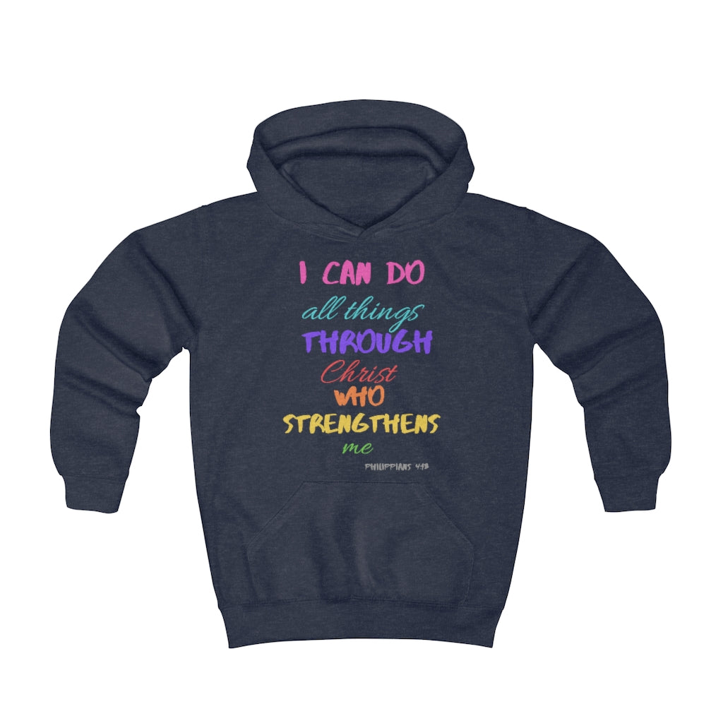 Strength Kids Hoodie pink multicolor