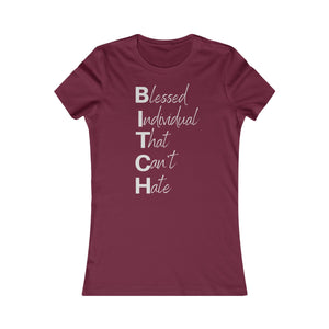 Women's Anti Hate Tee Grey Print