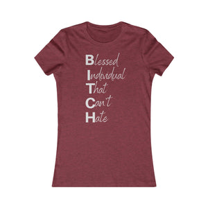 Women's Anti Hate Tee Grey Print