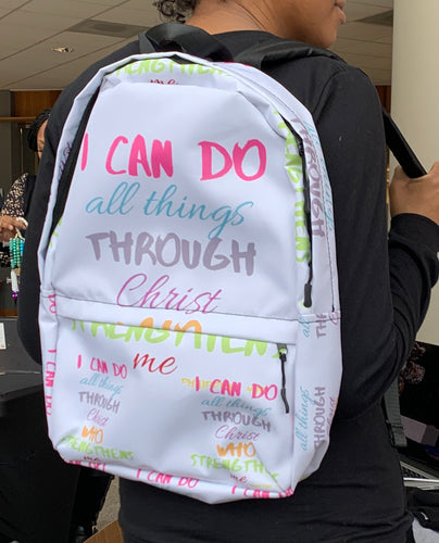 Strength Backpack white/pink