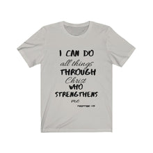 Load image into Gallery viewer, Lady&#39;s Strength Short Sleeve Tee Black Print
