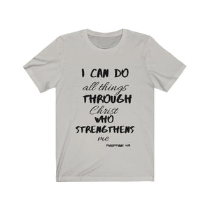 Lady's Strength Short Sleeve Tee Black Print