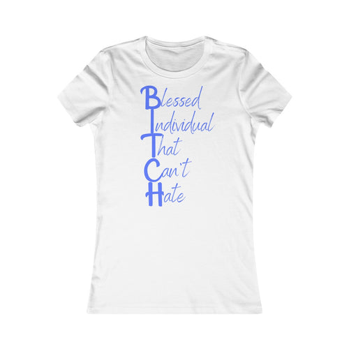 Women's Anti hate Tee Blue Print