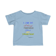 Load image into Gallery viewer, Infant Strength Tee Blue Multi Print