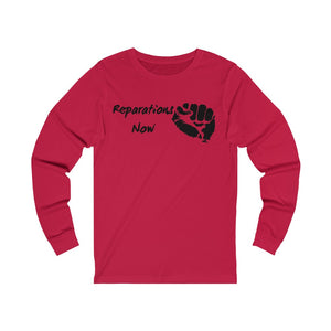 Women's Reparations Long Sleeve Tee Black Print