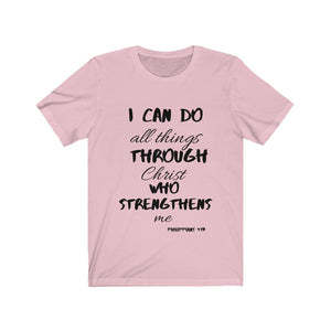 Lady's Strength Short Sleeve Tee Black Print