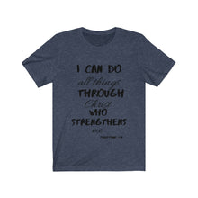 Load image into Gallery viewer, Lady&#39;s Strength Short Sleeve Tee Black Print