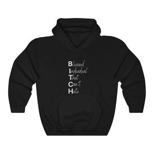 Anti-hate Hooded Sweatshirt grey