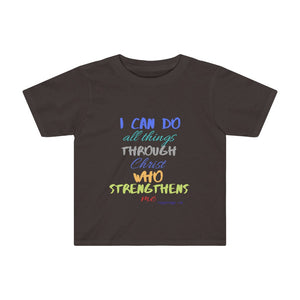 Toddler Strength Tee Blue Multi Print