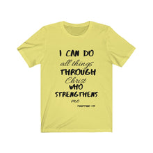 Load image into Gallery viewer, Lady&#39;s Strength Short Sleeve Tee Black Print