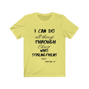 Lady's Strength Short Sleeve Tee Black Print