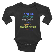 Load image into Gallery viewer, Infant Long Sleeve Strength Bodysuit