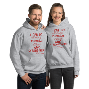 Red Strength Hoodie