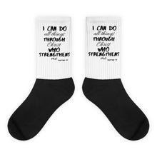 Load image into Gallery viewer, Black Foot Sublimated Socks - L
