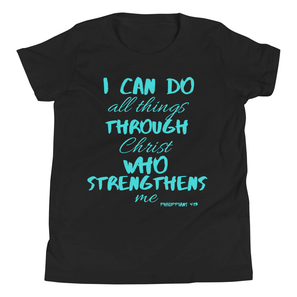 Youth Short Sleeve T-Shirt blue print
