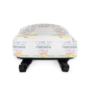 Strength Backpack white/pink