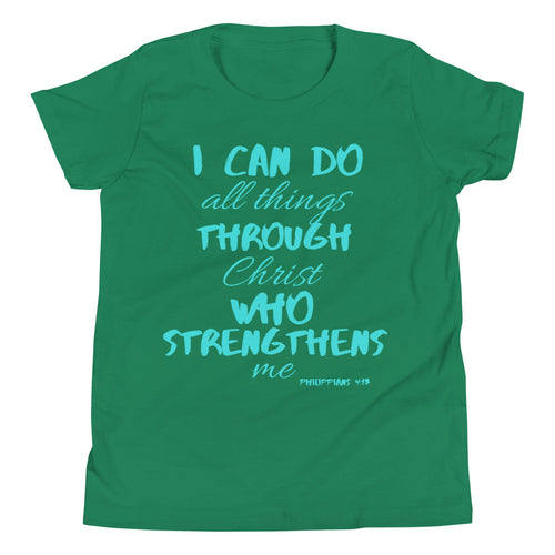 Youth Short Sleeve T-Shirt blue print