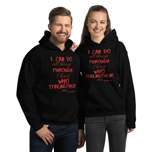 Red Strength Hoodie