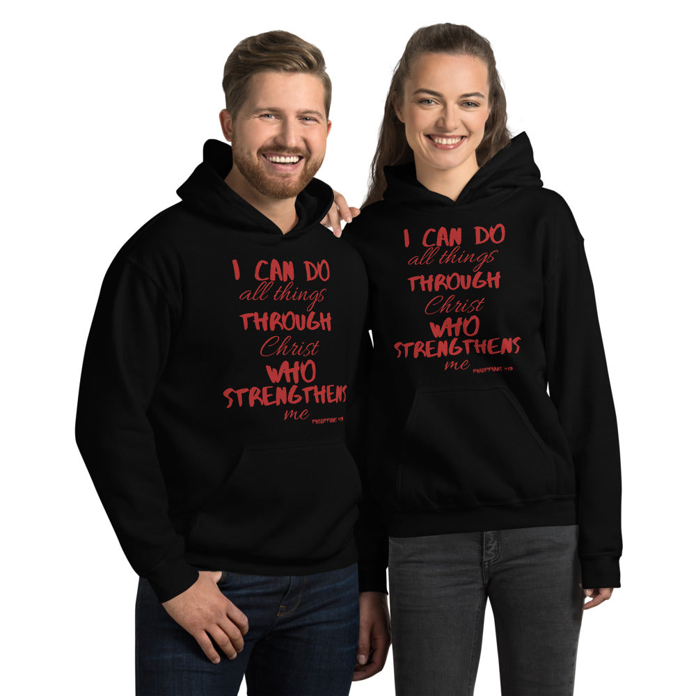 Red Strength Hoodie