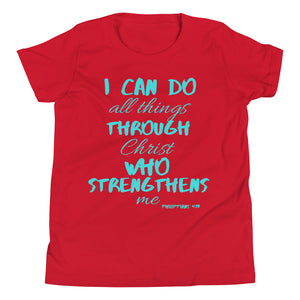 Youth Short Sleeve T-Shirt blue print
