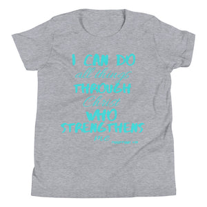 Youth Short Sleeve T-Shirt blue print